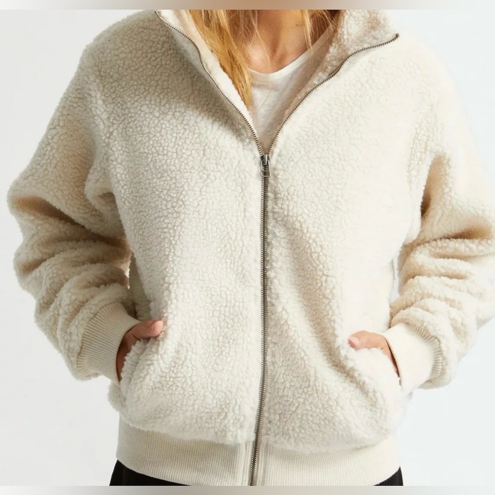 Brixton Utopia Sherpa Jersey Lined Jacket, XS